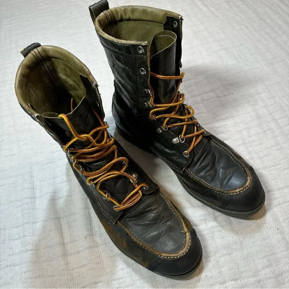 TED WILLIAMS vintage KANGAROO LEATHER boots Sport Size 9.5D RARE - Picture 2 of 9